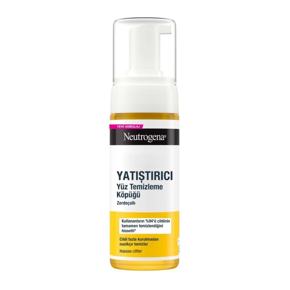 NEUTROGENA YATIŞTIRICI YÜZ TEMİZLEME KÖPÜĞÜ 150 ML HASSAS CİLTLER