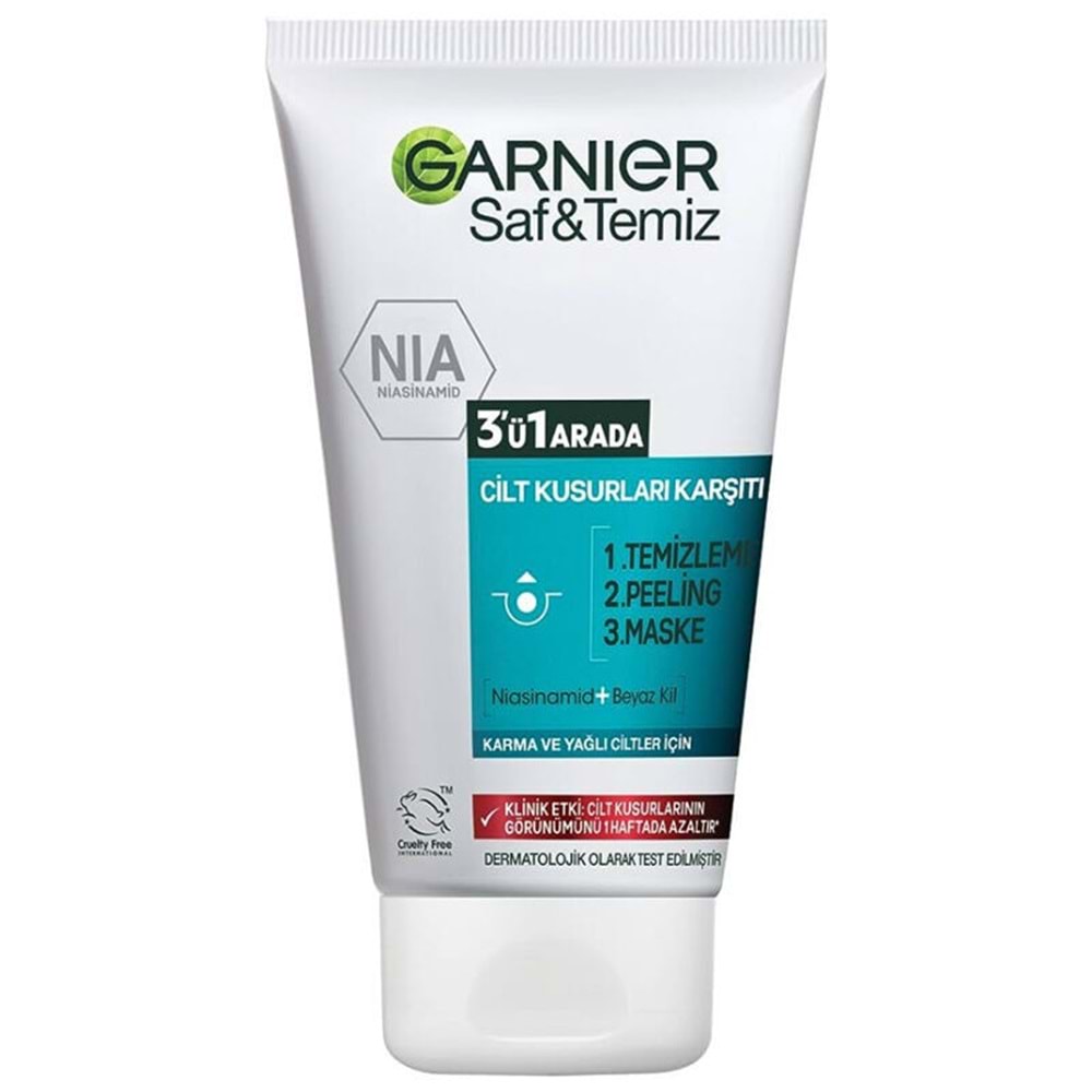 GARNIER AKTİF SAF TEMİZ 3IN1 150 ML