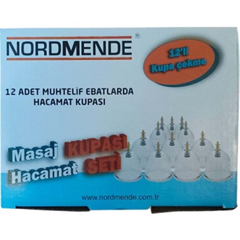 HACAMAT KUPA ÇEKME SETİ NORDMENDE 12 Lİ