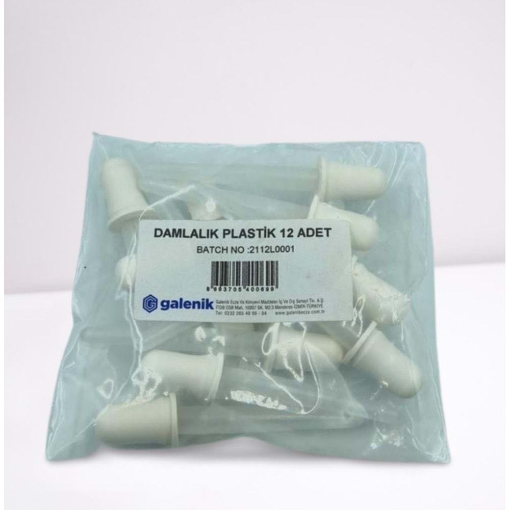 DAMLALIK PLASTİK 12 ADET