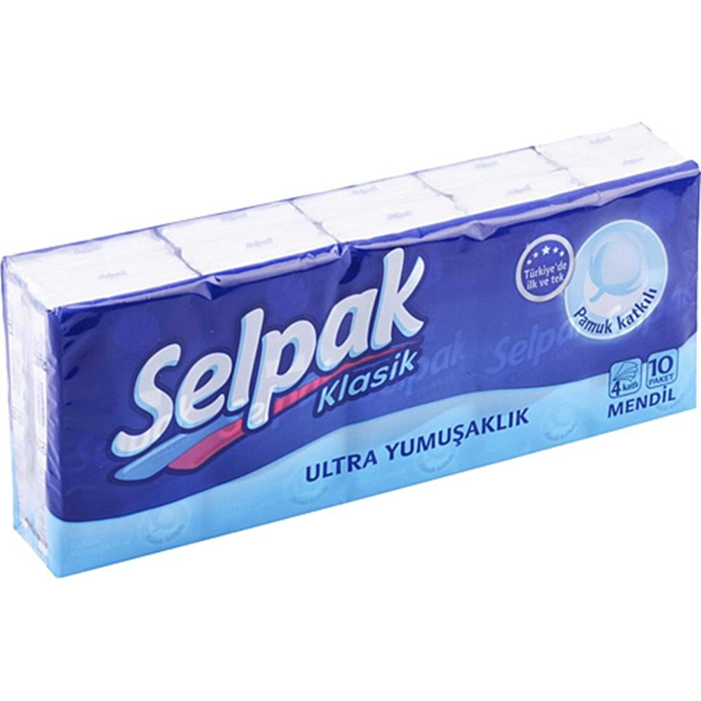 SELPAK MENDİL KLASİK 10LU PAKET