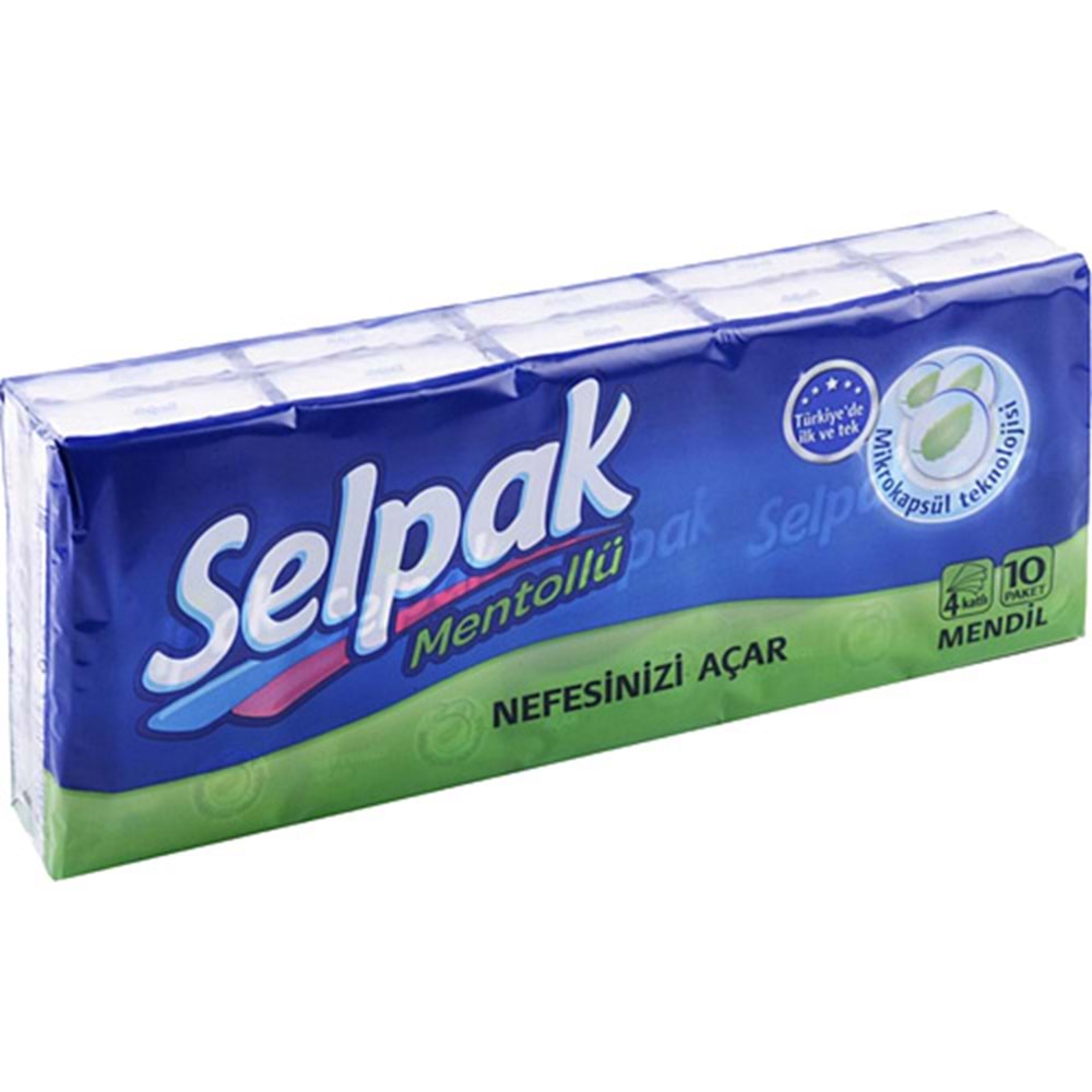 SELPAK MENDİL MENTOLLÜ 10LU PKT