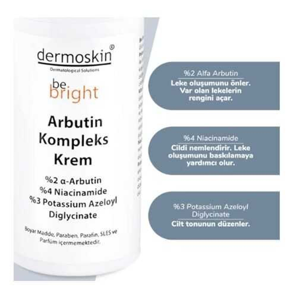 DERMOSKİN BEBRİGHT ARBUTİN KOMPLEKS KREM 33 ML