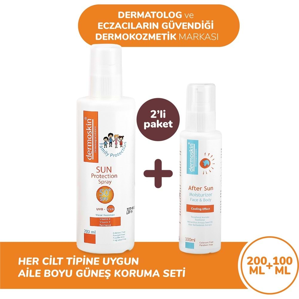 DERMOSKİN GÜNEŞ KREMİ SPF 50+ AİLE PK.