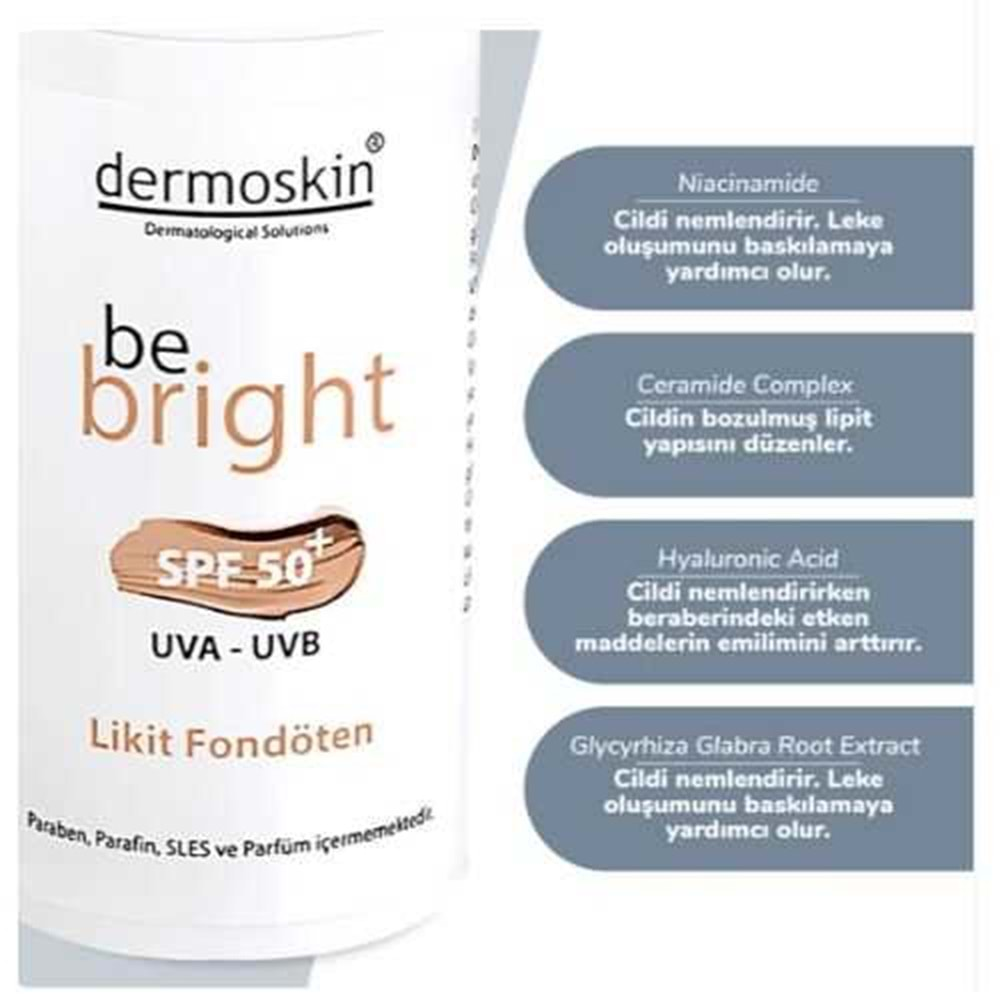 DERMOSKİN LİKİT FONDOTEN SPF 50 MEDİUM