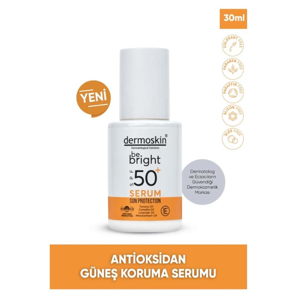 DERMOSKİN BE BRİGHT GÜNEŞ KORUMA SERUMU SPF 50+ 30 ML