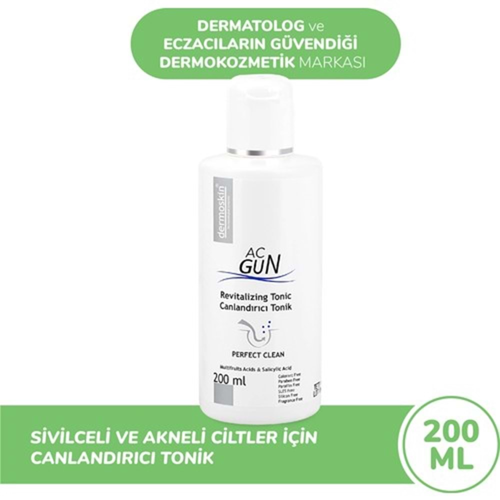 DERMOSKİN ACNEGUN CANLANDIRICI TONİK200ML