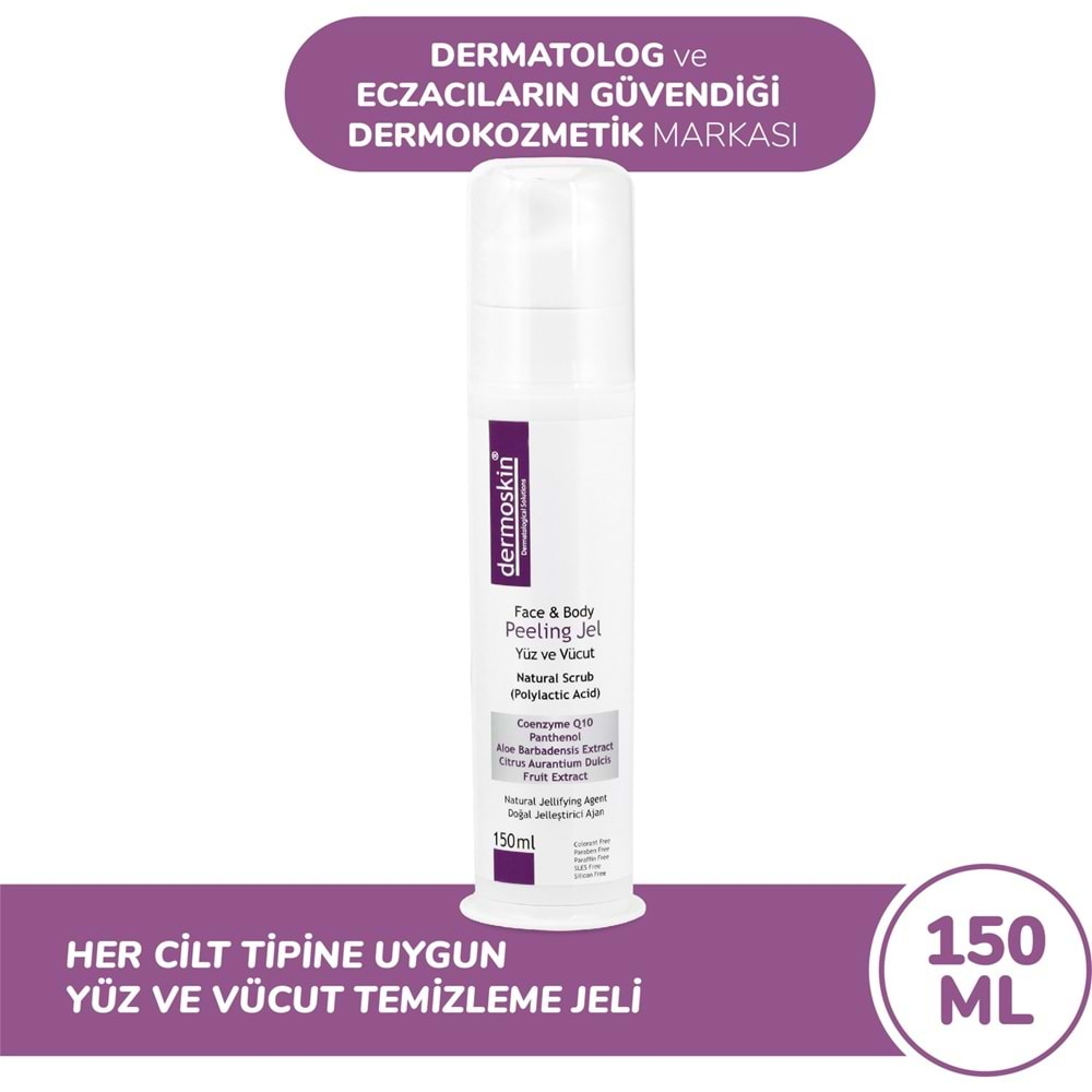 DERMOSKİN YÜZ VE VÜCUT PEELİNG JEL 150 ML