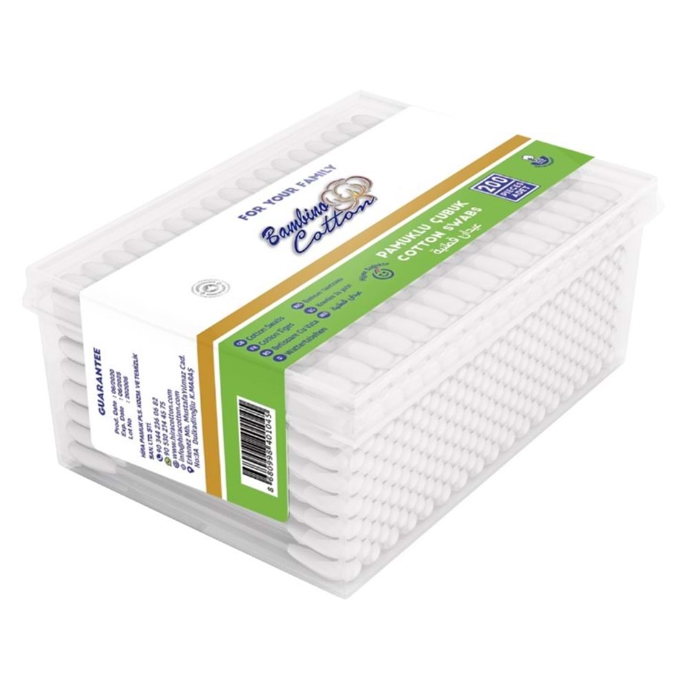 BAMBİNO KULAK ÇUBUĞU 200 LÜ