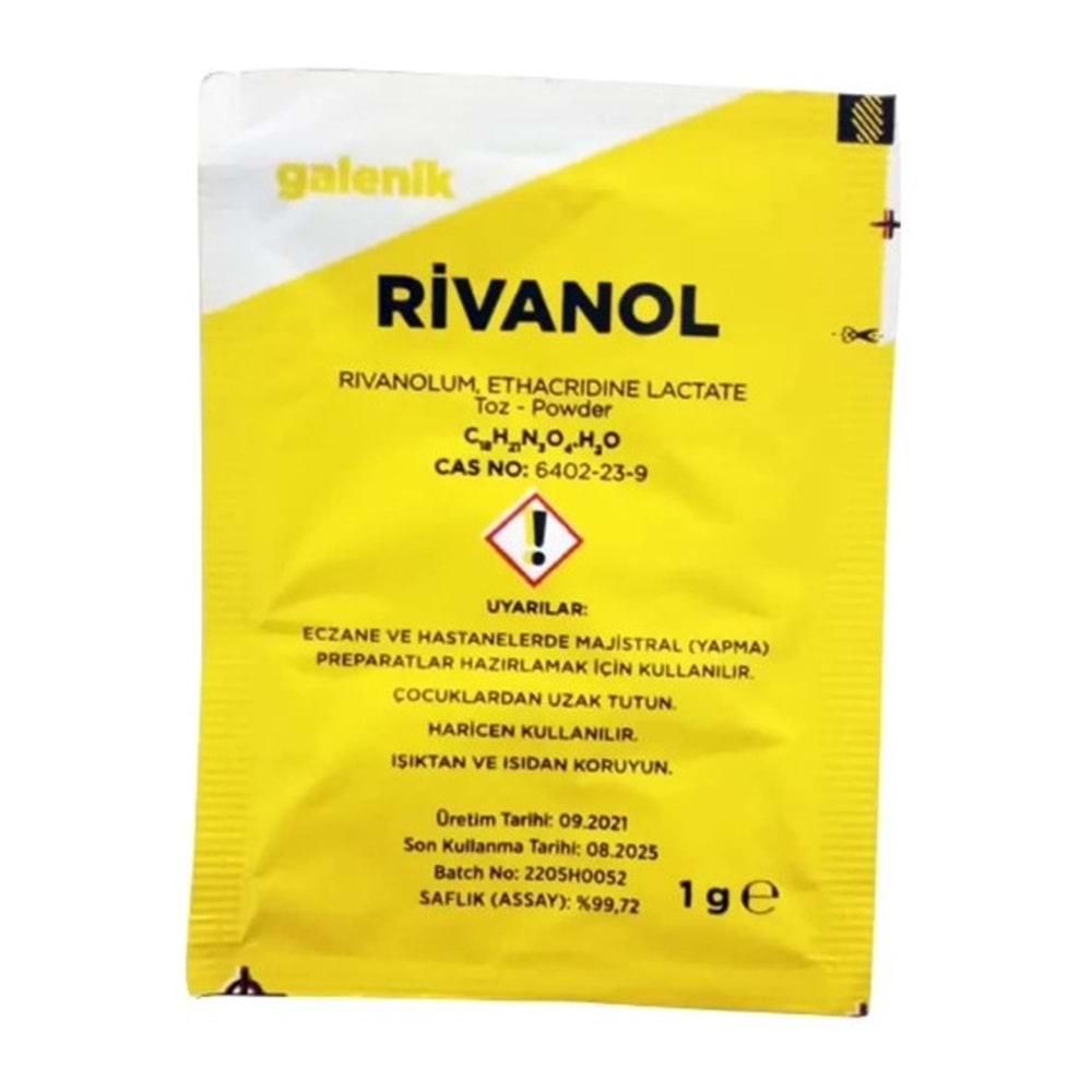 RİVANOL TOZ 1 GR GALENİK