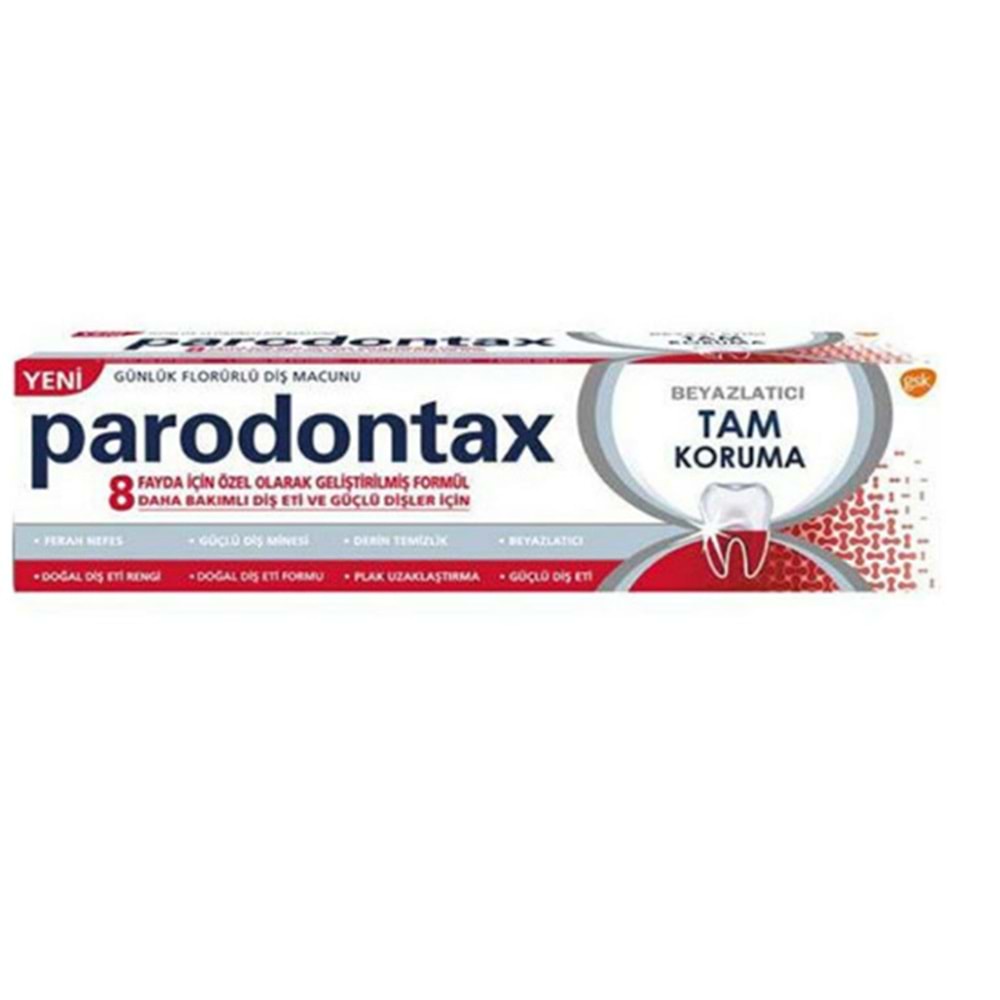 PARODONTAX DİŞ MACUN TAM KORUMA BEYAZLATICI 75 ML