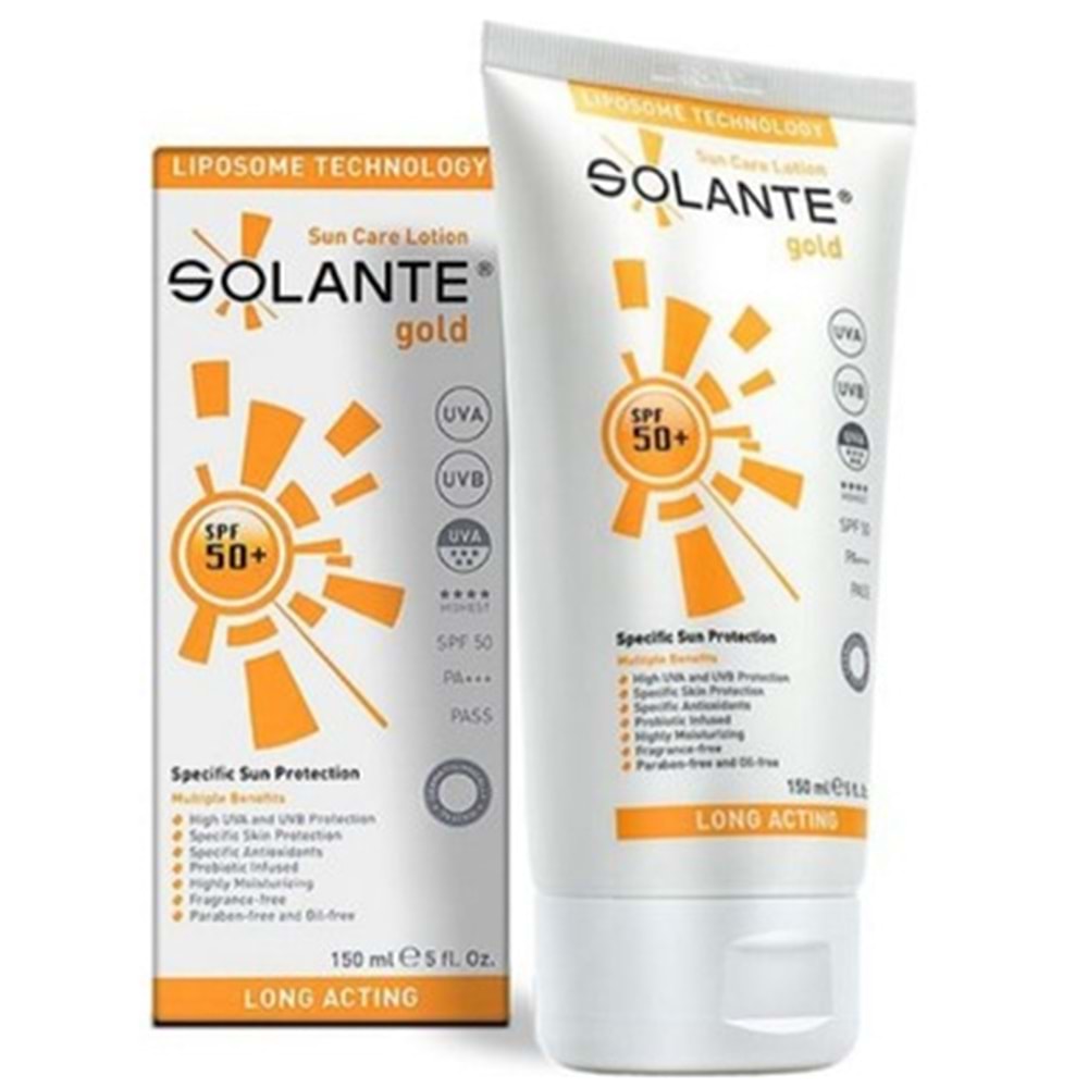 SOLANTE GÜNEŞ LOSYONU SPF 50+ GOLD