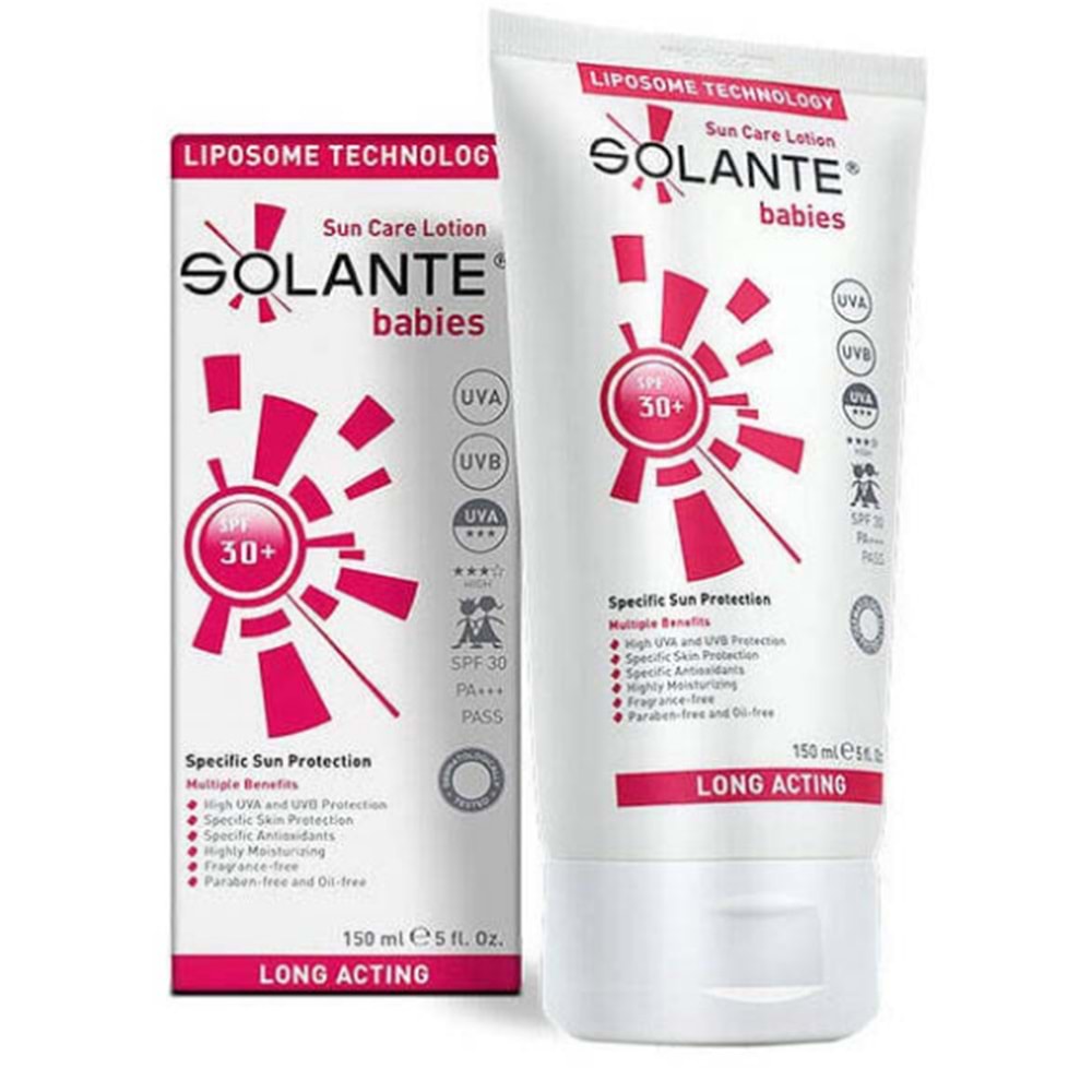 SOLANTE GÜNEŞ LOSYONU BABİES SPF 50+