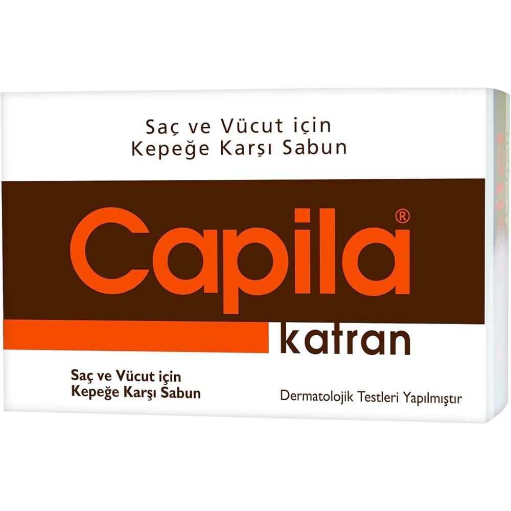 CAPİLA SABUN KATRAN 90 GR ( KEPEK )