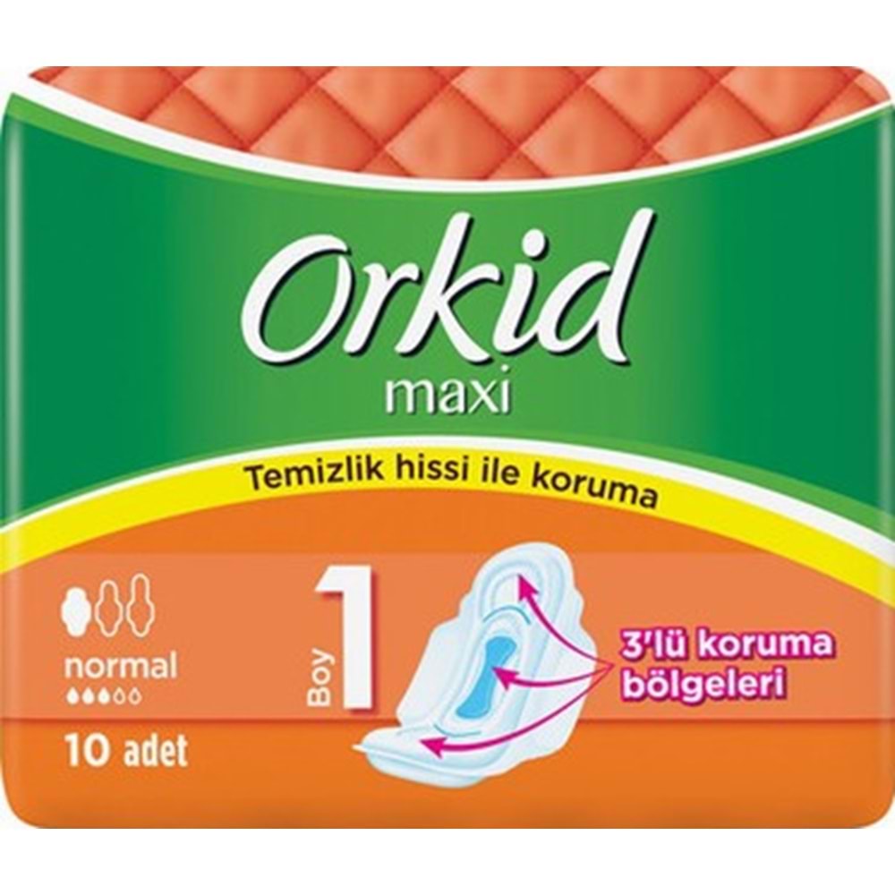 ORKİD MAXİ KANATLI NORMAL PED NO.1 10LU