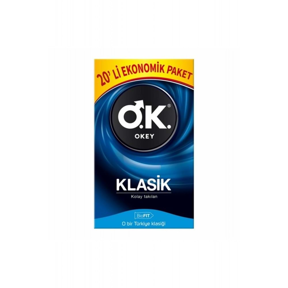 OKEY PREZERVATİF KLASİK 20 Lİ