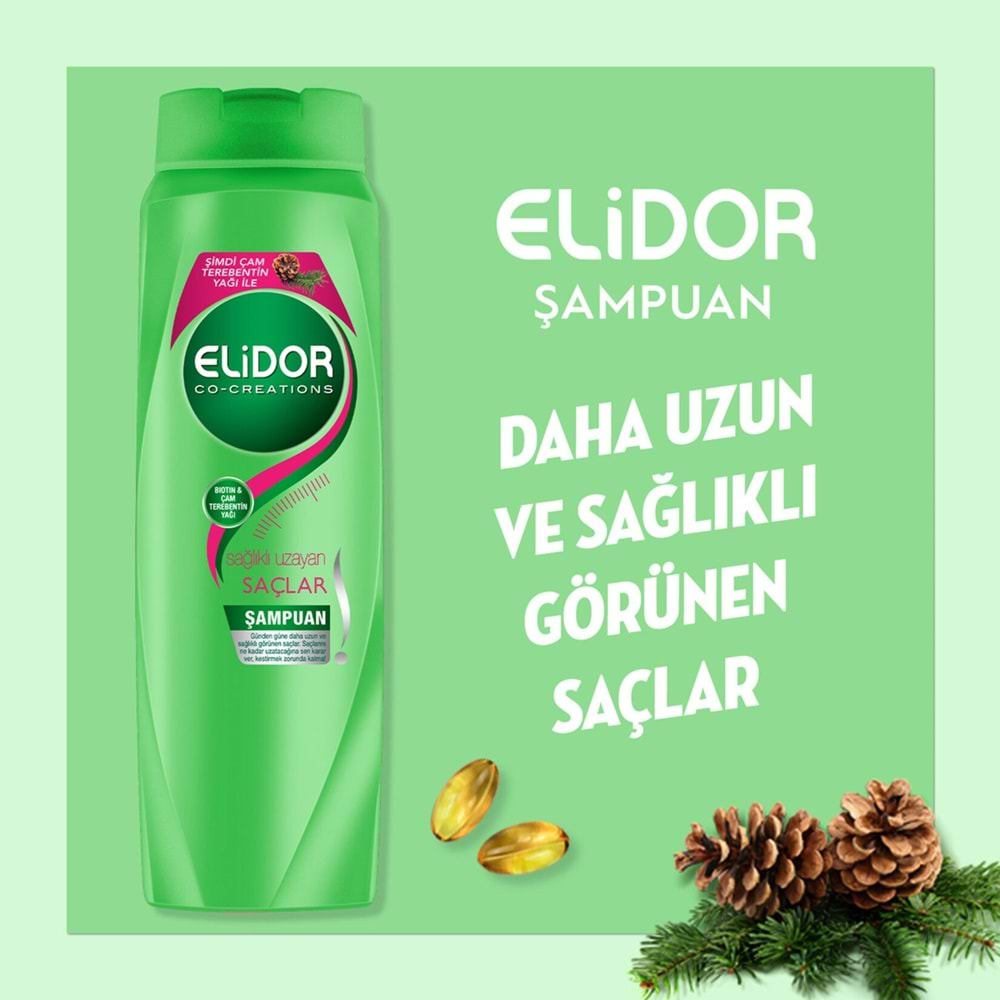 ELİDOR ŞAMP 400 ML SAĞ. UZAYAN SAÇ