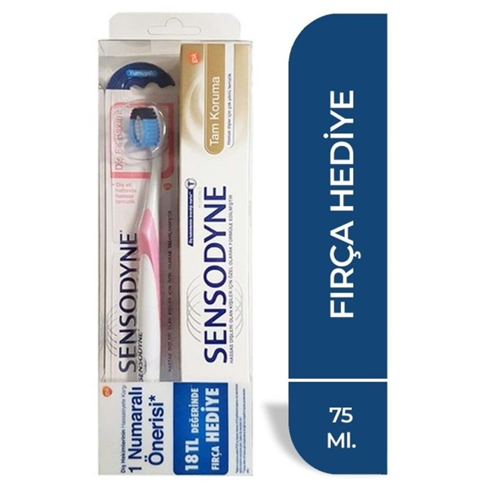 SENSODYNE TAM KORUMA 75 ML+FIRÇA HEDİYE