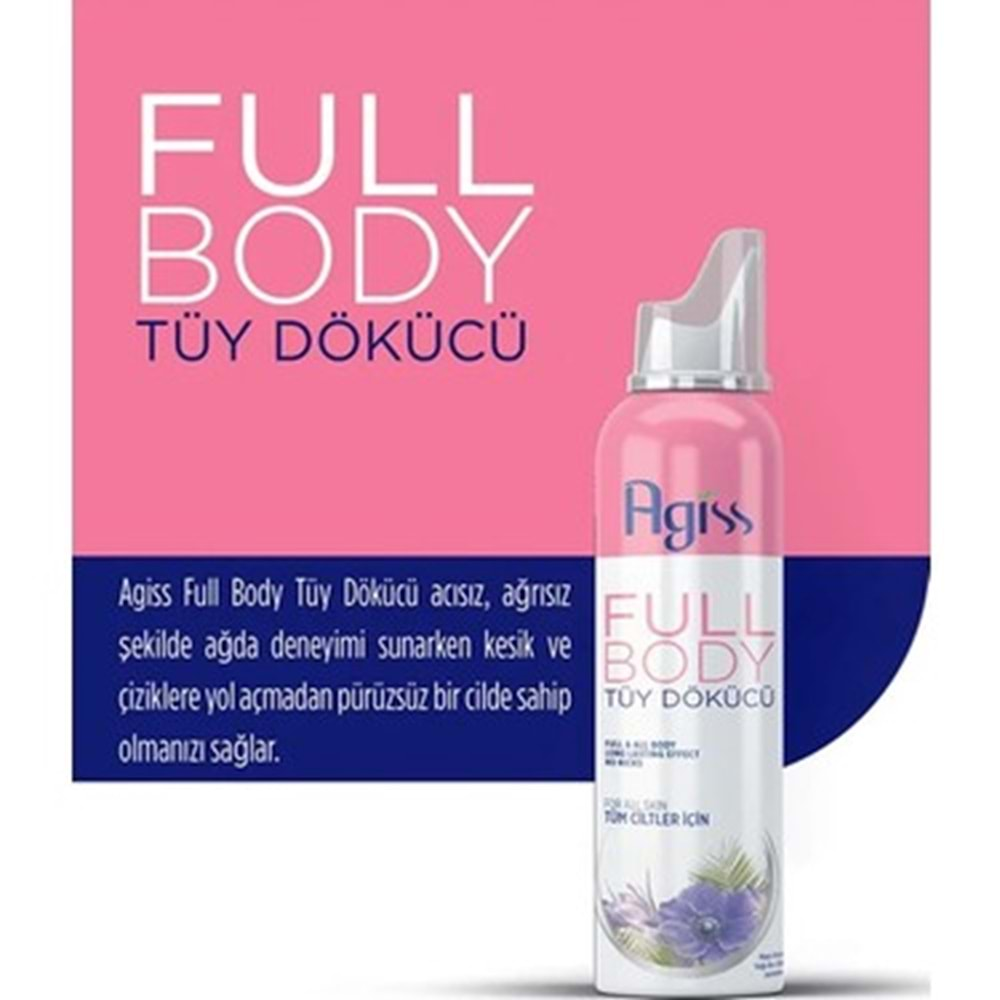 AGİSS TÜY DÖKÜCÜ SPREY FULL BODY 155 ML