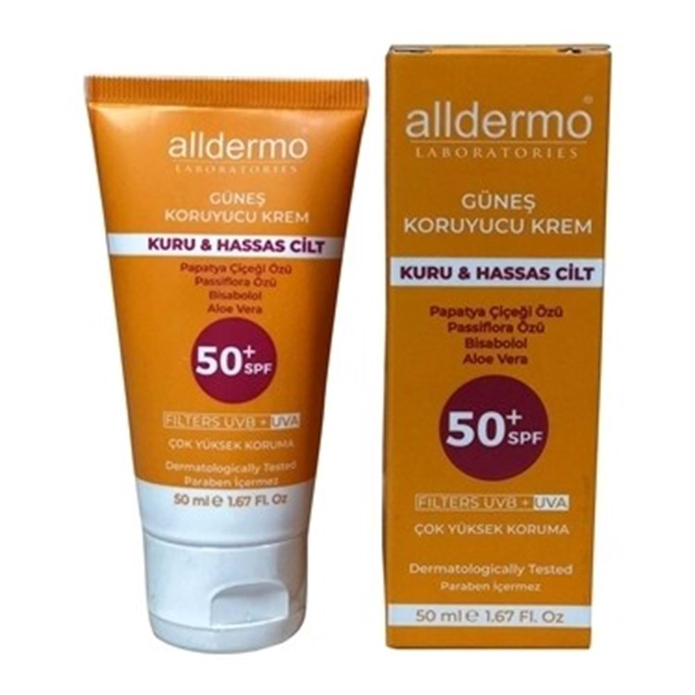 ALLDERMO GÜNEŞ KREMİ HASSAS 50 ML