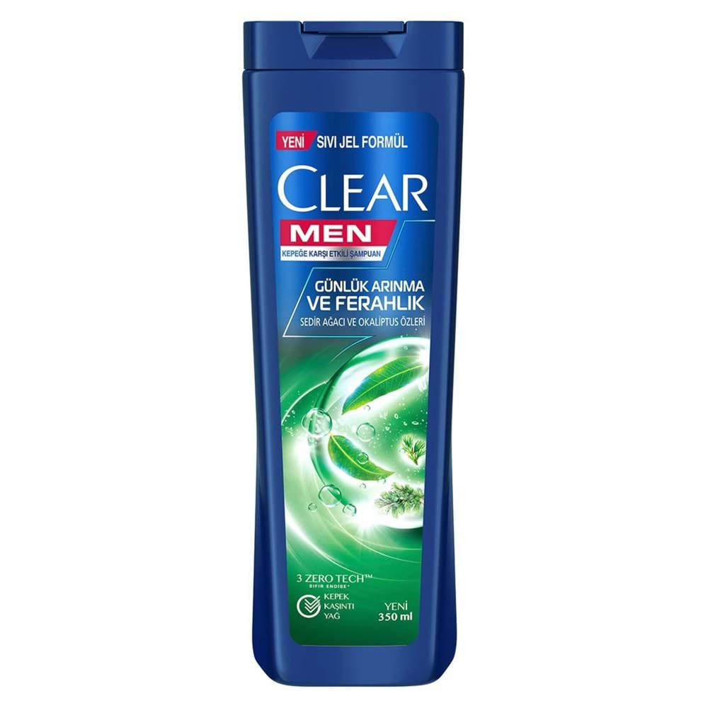 CLEAR MEN ŞAMP 350 ML GÜN.ARINMA SEDİR