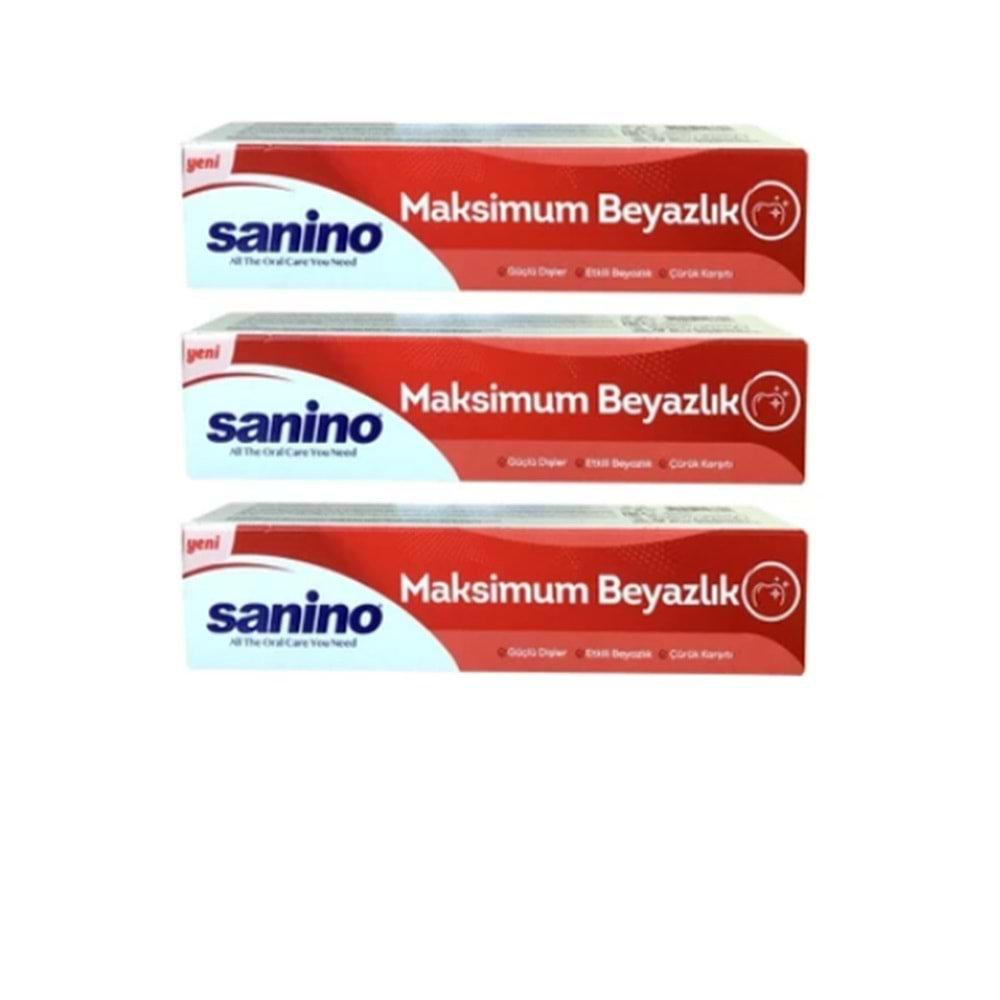 SANİNO DİŞ MACUN 75 ML MAKSİMUM BEYAZLIK