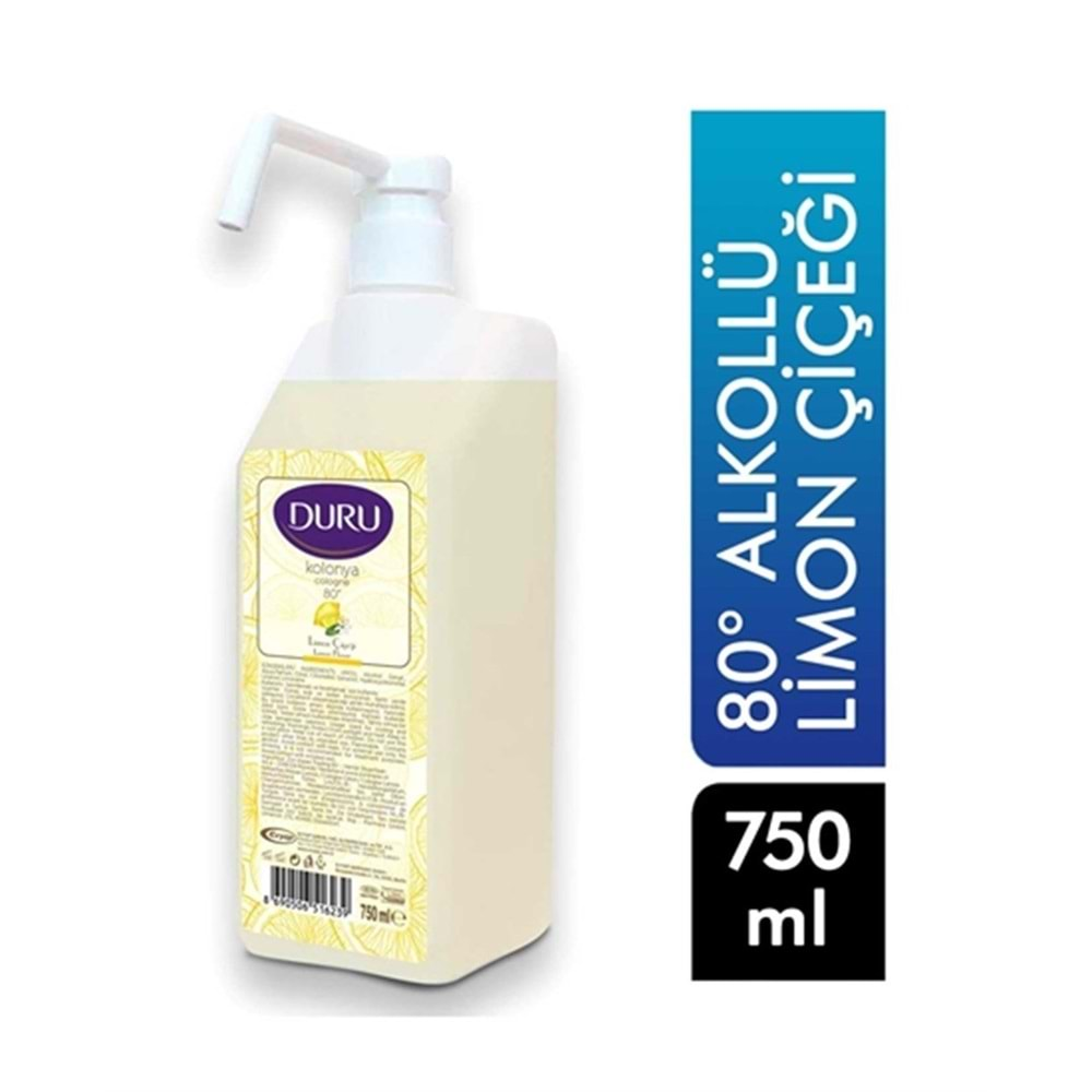 DURU LİMON KOLONYA 750 ML POMPALI