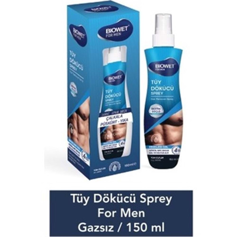 BİOWEET TÜY DÖKÜCÜ SPREY 150 ML MEN