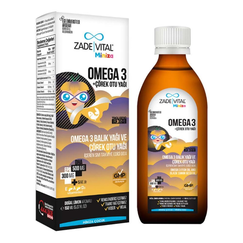 ZADEVİTAL BALIKYAĞI 150 ML ÇÖREKOTU