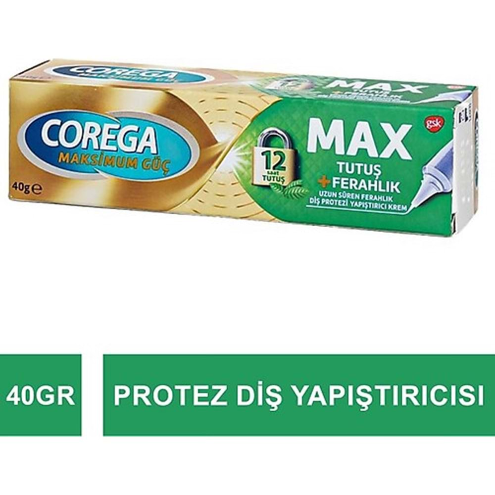 COREGA KREM MAX TUTUŞ+ FERAHLIK 40 GR