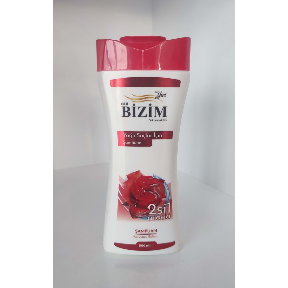 BİZİM ŞAMPUAN 500 ML YAĞLI SAÇLAR 2Sİ1 ARADA