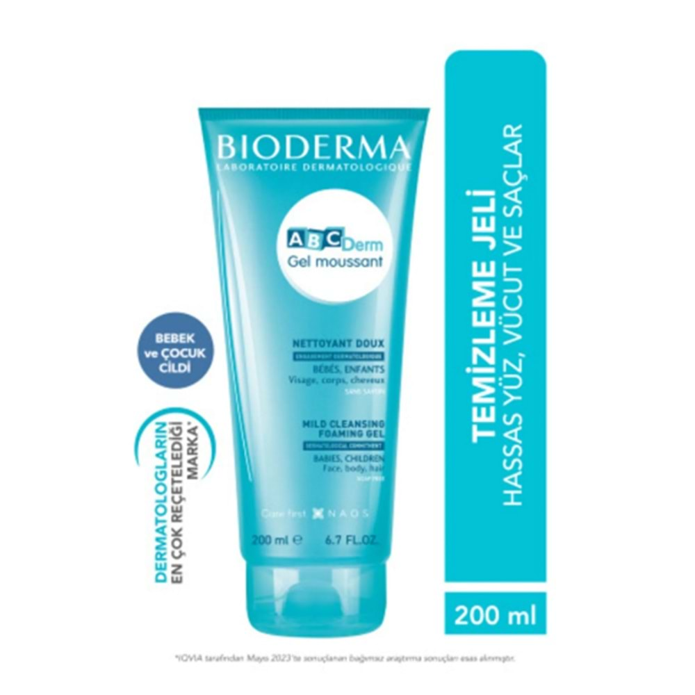 BİODERMA ABC DERM JEL YÜZ CİLT SAÇ 200 ML