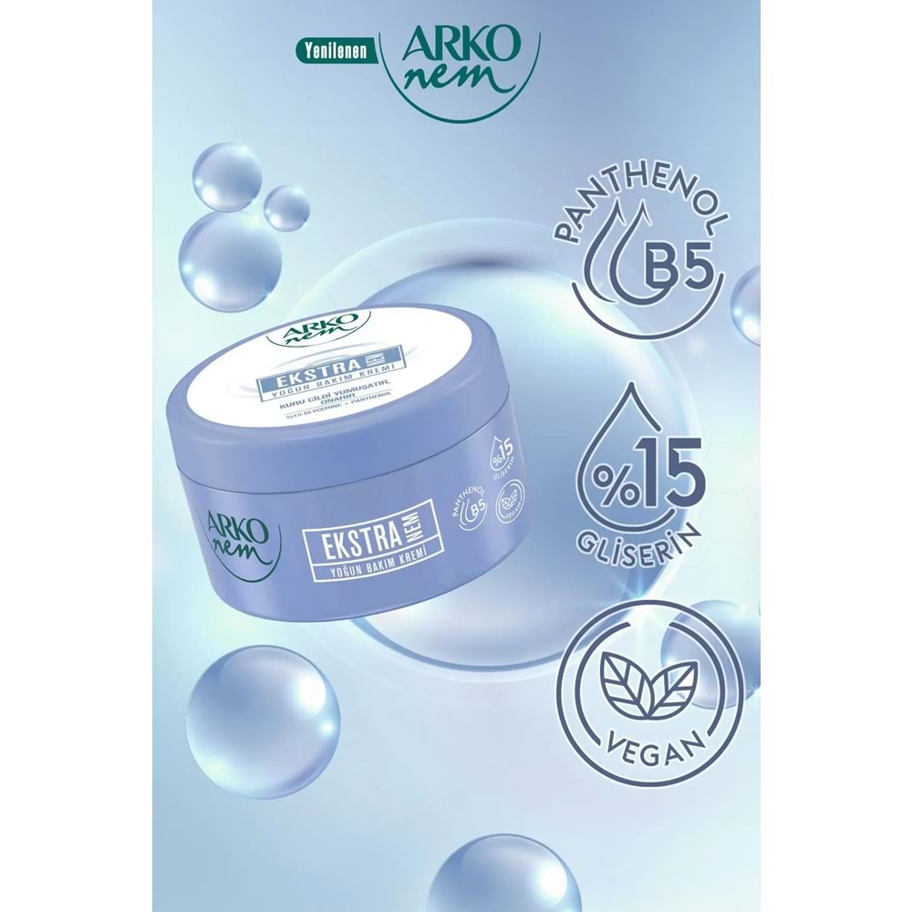 ARKO KREM NEM EKSTRA NEM GLİSERİNLİ 250 ML