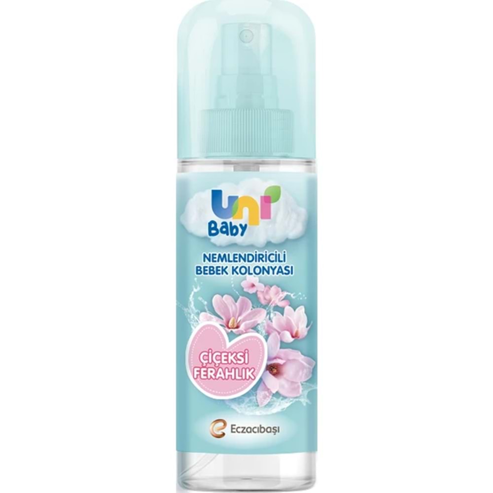 UNİ BABY NEMLENDİRİCİLİ BEBEK KOLONYASI 150 ML ÇİÇEKSİ FERAHLIK