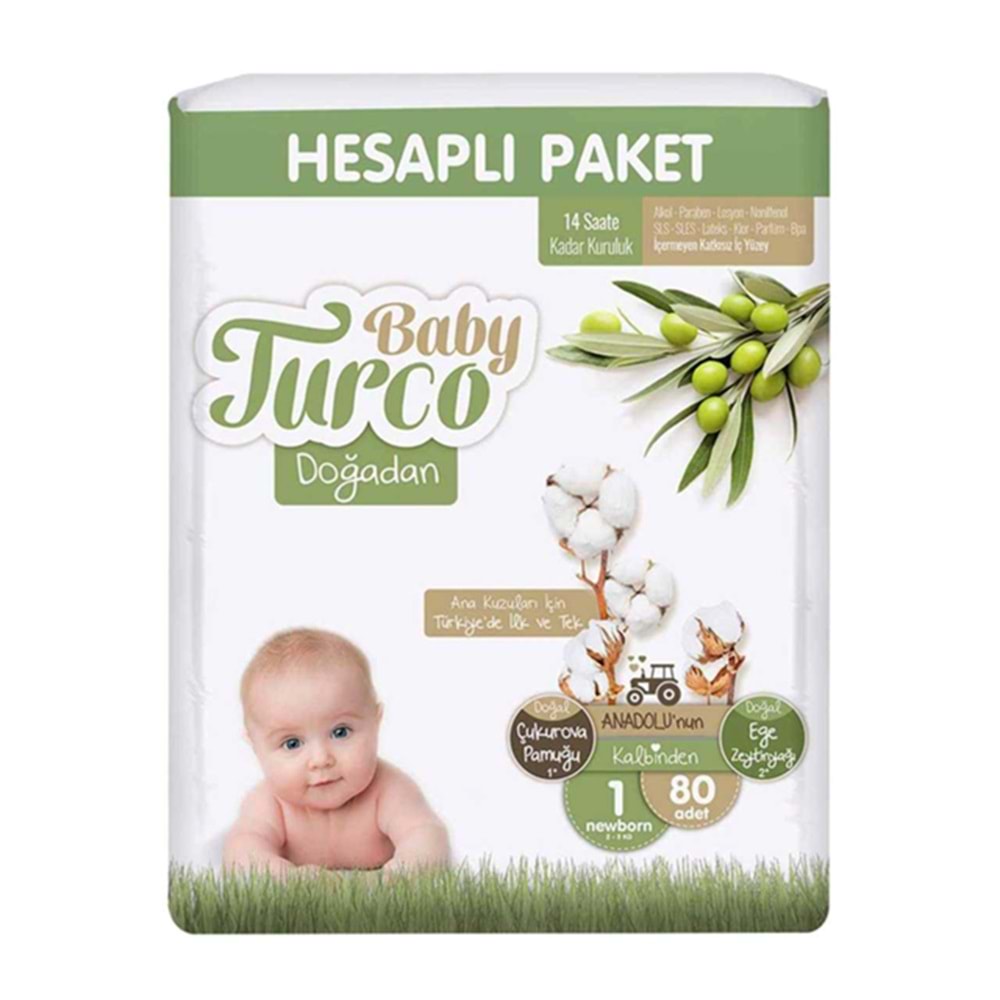 BABY TURCO ÇOCUK BEZİ NO:1 80 ADET