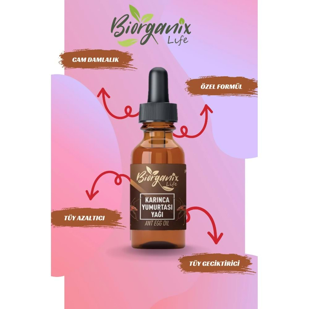 BİORGANİX KARINCA YUMURTASI YAĞI 20 ML