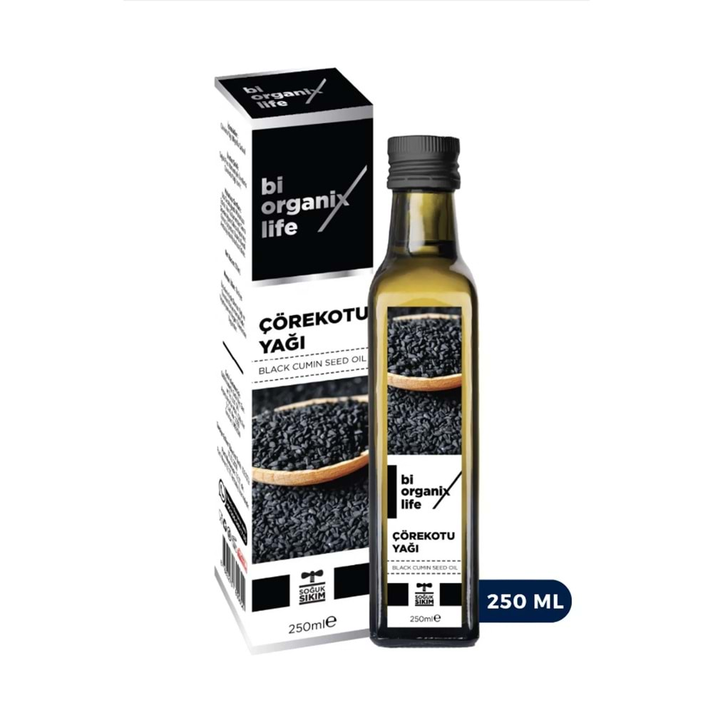 BİORGANİX ÇÖREKOTU YAĞI 250 ML CAM ŞİŞE (SOĞUK SIKIM)