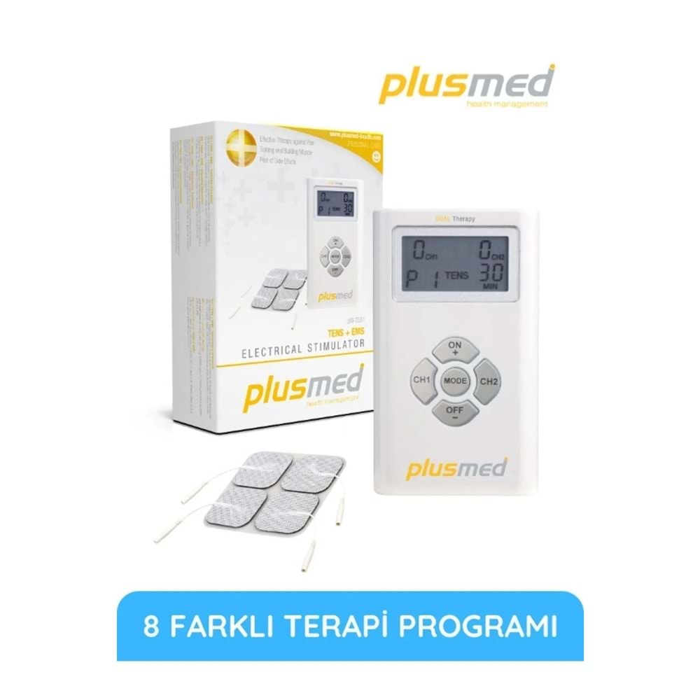 PLUSMED PM-TE01 TENS & EMS ELEKTRİKLİ STİMÜLATÖR MASAJ