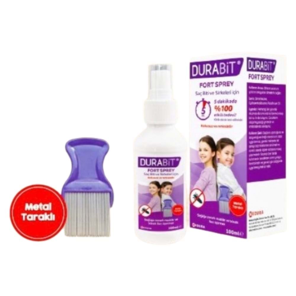 DURABİT FORT BİT SPREYİ 100 ML METAL TARAKLI