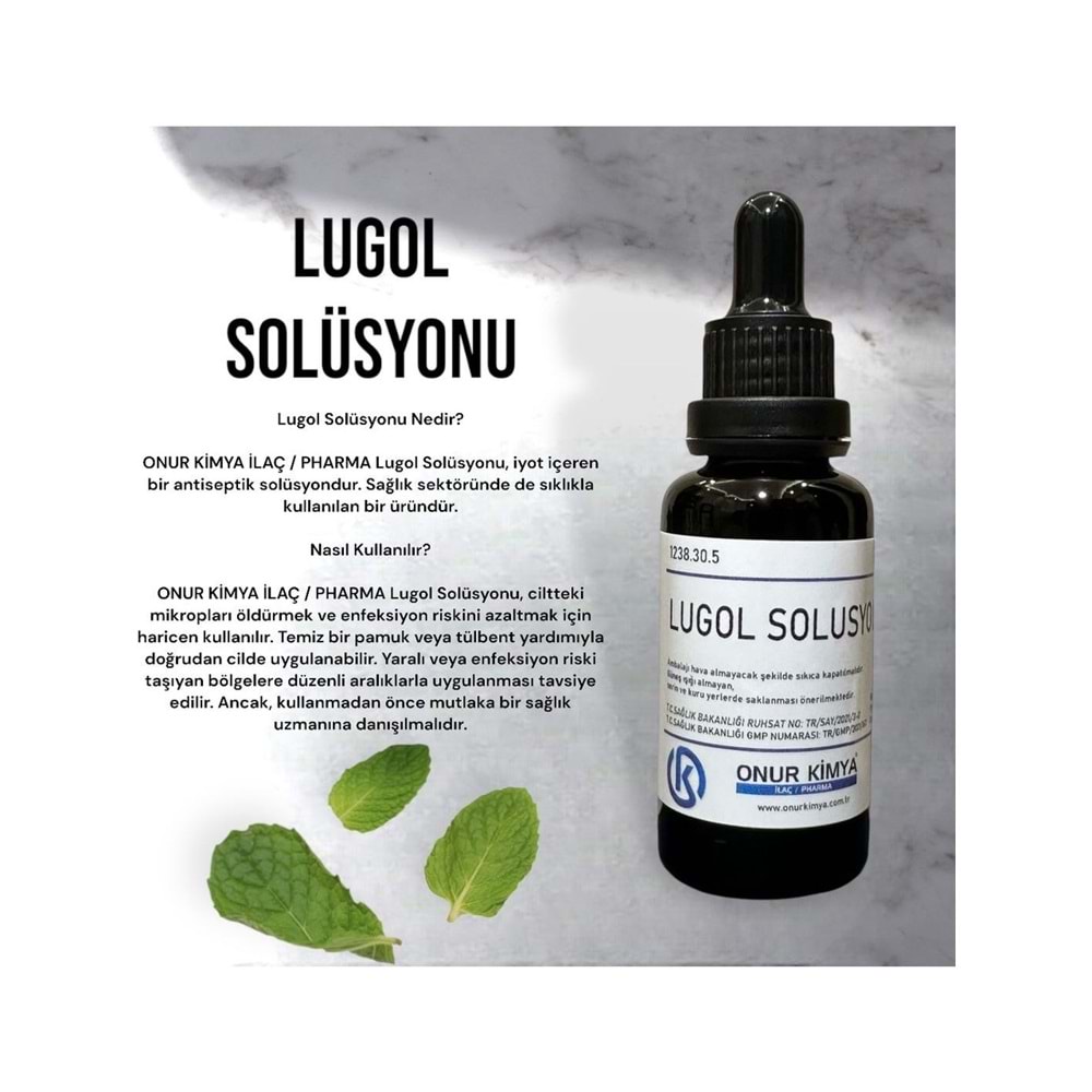 BIOJEN LUGOL SOLUSYON %5 20 ML İYOT