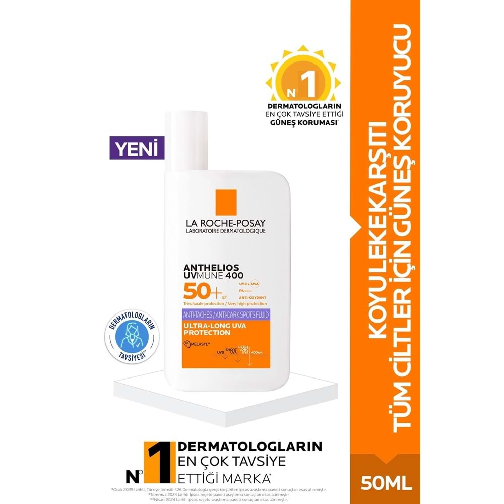 LA ROCHE ANTHELIOS UVMUNE400 ANTİ-DARK SPOTS GÜNEŞ KREMİ SPF50+ 50 ML