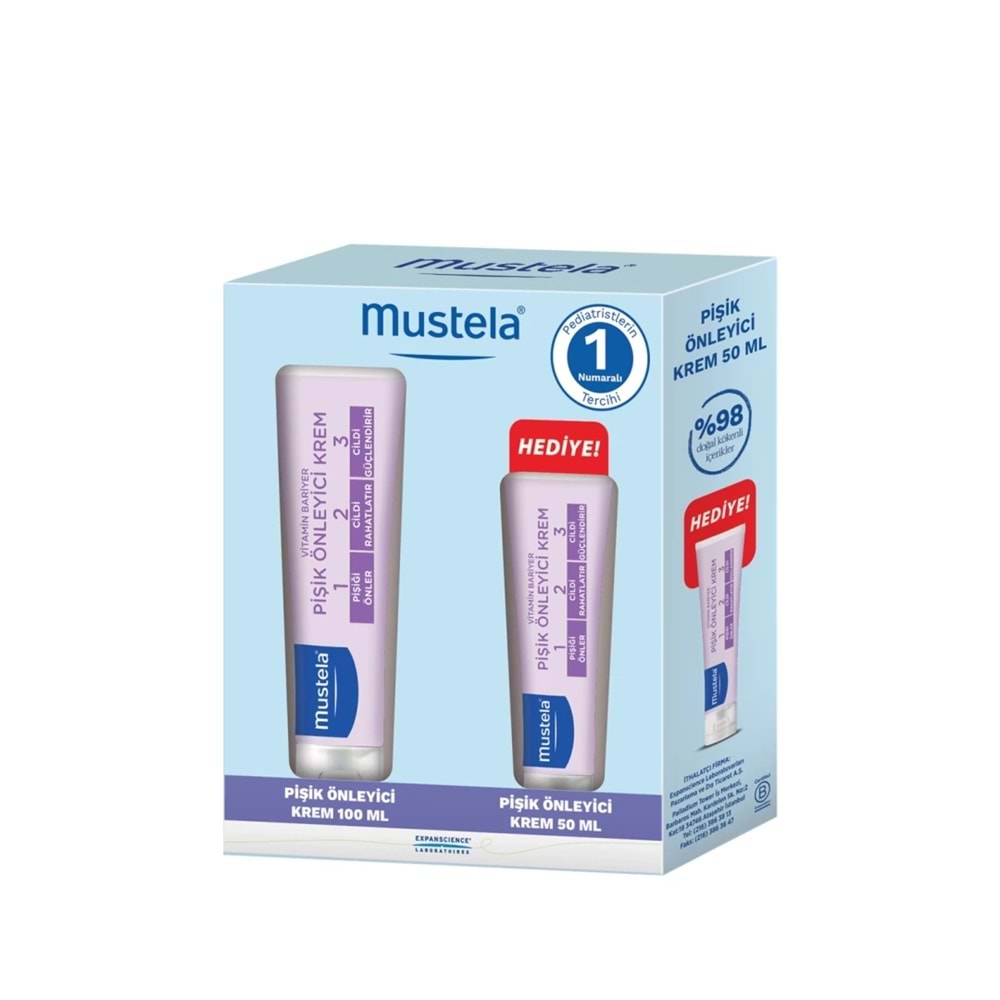 MUSTELA PİŞİK ÖNLEYİCİ KREM 100 ML+50 ML KREM HEDİYELİ