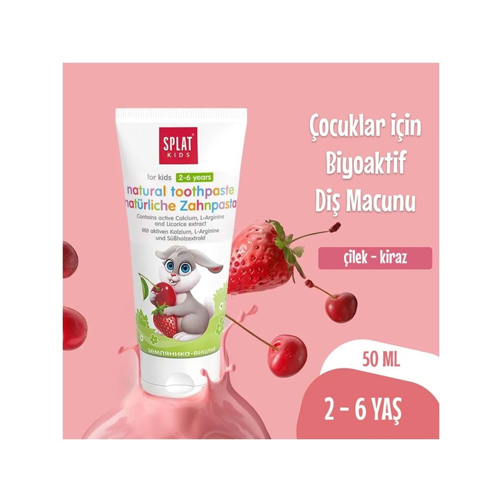 SPLAT DİŞ MACUN ÇOCUK ÇİLEK-KİRAZ 50 ML
