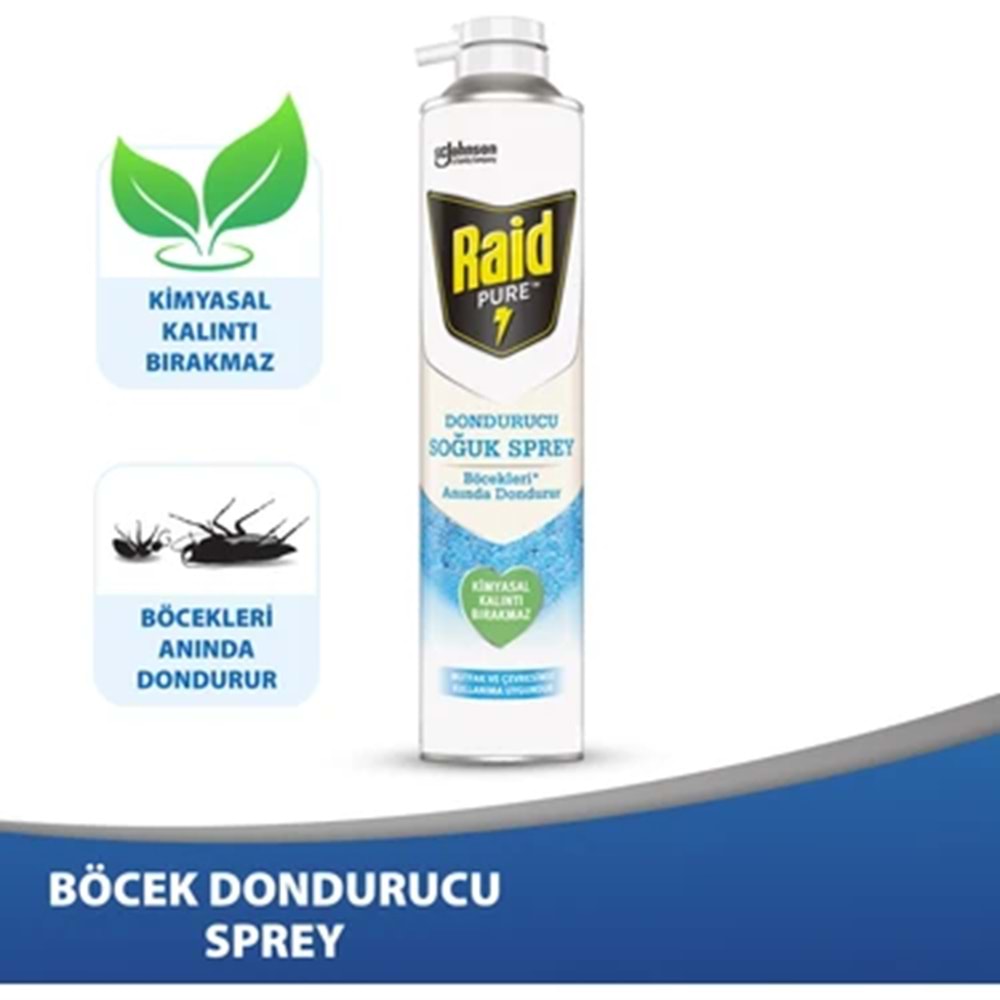 RAİD PURE BÖCEK DONDURUCU SPREY 350 ML