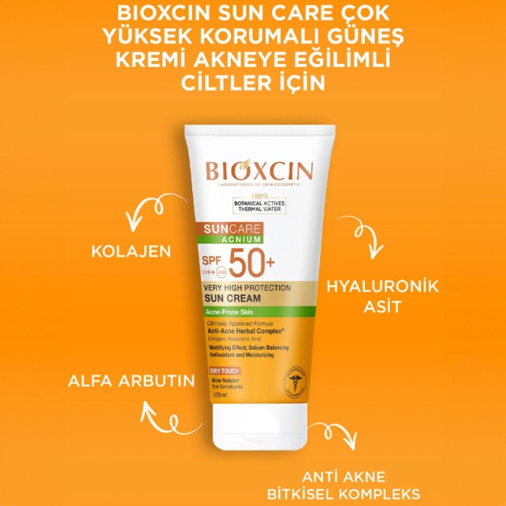 BİOXCİN GÜNEŞ KREMİ AKNEYE EĞİLİMLİ CİLTLER 150 ML