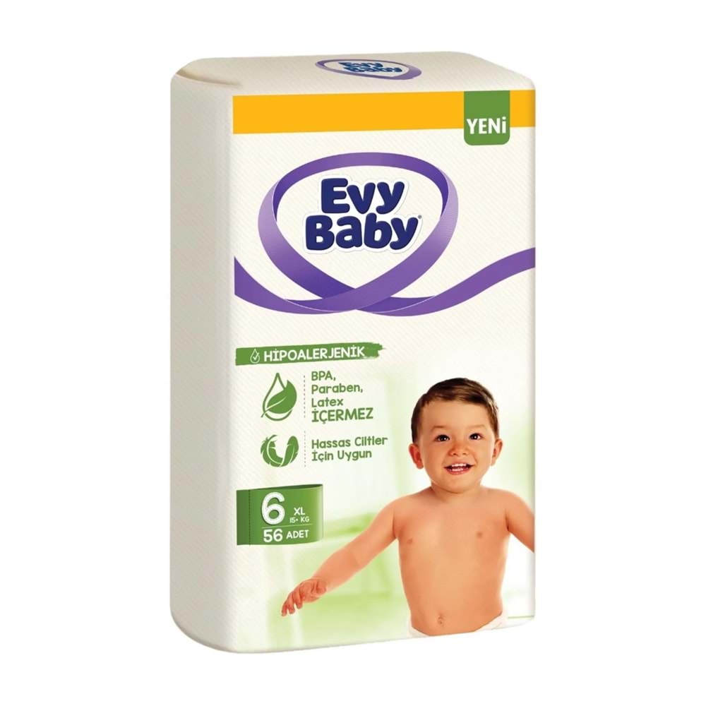 EVY BABY ÇOCUK BEZİ NO:6 XL 3LÜ FIRSAT 56 LI