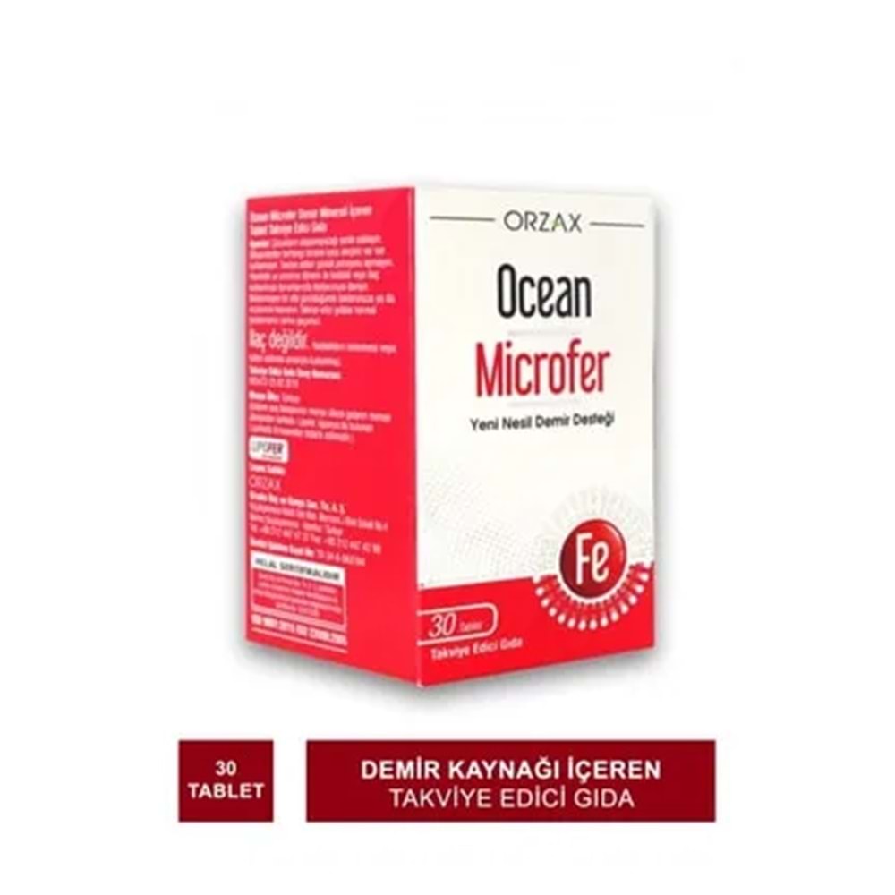 OCEAN MİCROFER 30 TABLET (DEMİR DESTEK)