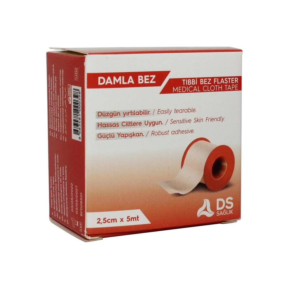 DAMLA SAĞLIK TIBBİ BEZ FLASTER 2,5*5 MT