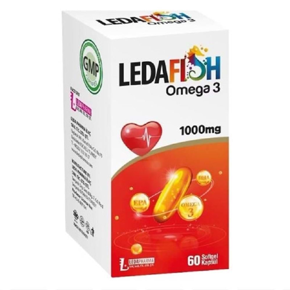 LEDAFISH OMEGA3 1000 MG 60 KAPSÜL