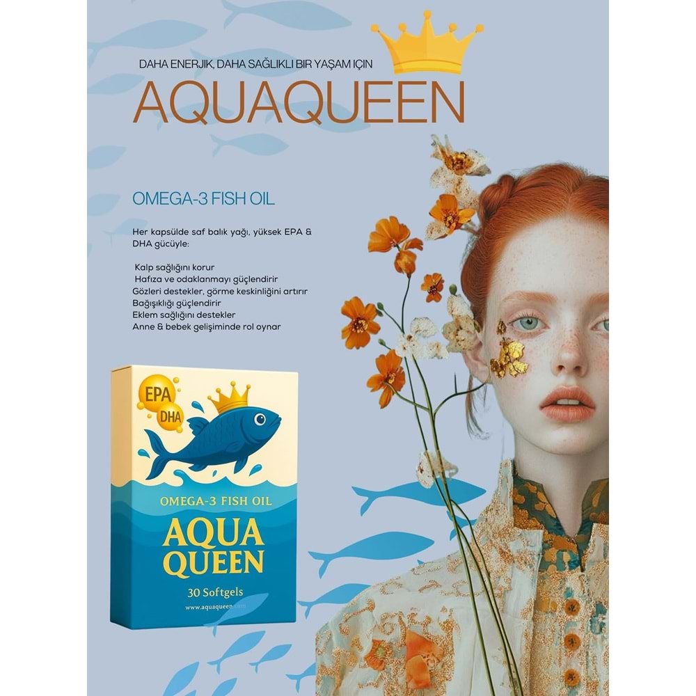 AQUA QUEEN OMEGA3 BALIK YAĞI 30 JEL